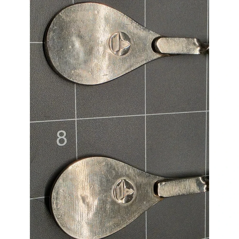 Vintage Mstera Yuvelir Serving Set Twisted Handle Enamel Floral Pie Server Fork